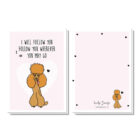 Valentijnskaart met poedel hond