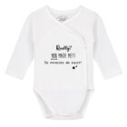 Baby romper grappig met tekst (wit) 'Really? You made me?! So miracles do excist!'
