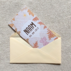 vintage white envelop met mooie sluitsticker