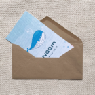 bruine kraft envelop met mooie sluitsticker