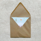 bruine kraft envelop met mooie sluitsticker