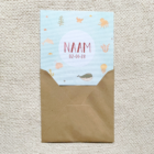 bruine kraft envelop met mooie sluitsticker