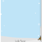 Achterkant kerstkaart energiecrisis gekapt bos