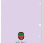 Achterkant wenskaart kado idee feestdagen blanco