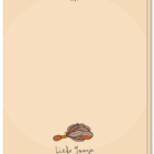 Achterkant wenskaart kippentrui blanco